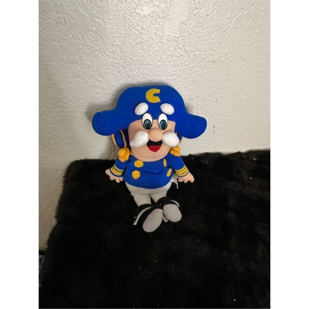 Vintage 1992 Quaker Oats Cap'n Captain Crunch Cereal18" Plush Stuffed Cloth Doll